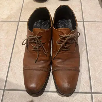 브라운 가죽 캐주얼 슈즈