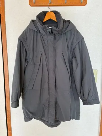 [발수 가공 포함] 에어 써멀 멀티 WAY 롱 코트 렙심