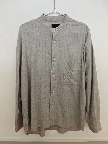 SLICK 밴드 카라 셔츠