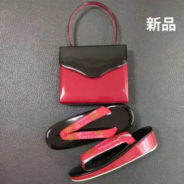 조리 백 세트 새상품 Free 레트로 성인식 빨검 후리소데 풀세트