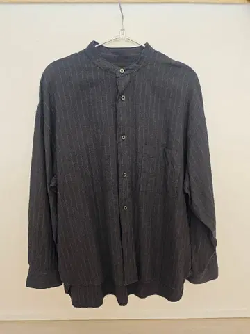 SLICK 밴드 카라 셔츠