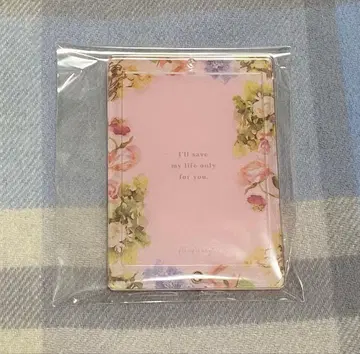 [ 미사용 새상품 ] 후쿠야 구매 혜택 플라워 가든 아크릴 프레임 핑크