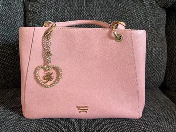 사만다 타바사 토트백 핑크 새상품급 하트참 포함