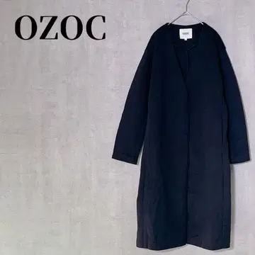 OZOC 스펀지 본딩 노카라 코트 블랙 사이즈 38(M) 월드