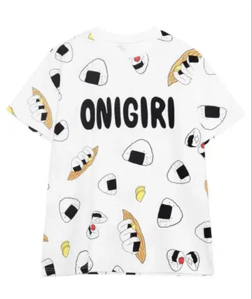 PUNYUS 후드 올 패턴 T셔츠 오니기리