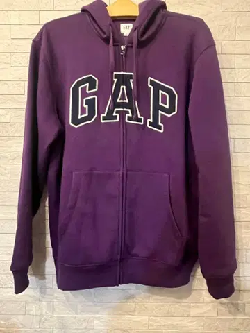 GAP 퍼플 지퍼 후드티 S