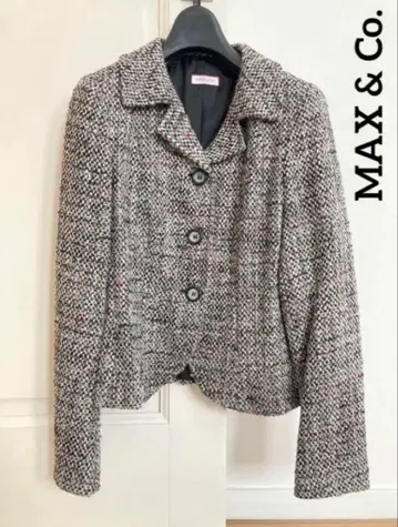 MAX & Co. 믹스 컬러 트위드 자켓 사이즈 38 이탈리아제