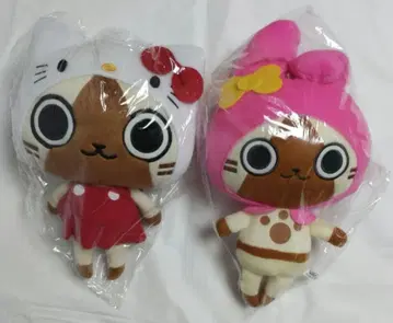 아일루 키티 마이멜로디 슈퍼 DX 봉제 인형 세트