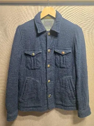 R.H.VINTAGE 셔츠 자켓 블루종 콘초 버튼 론 헤르만