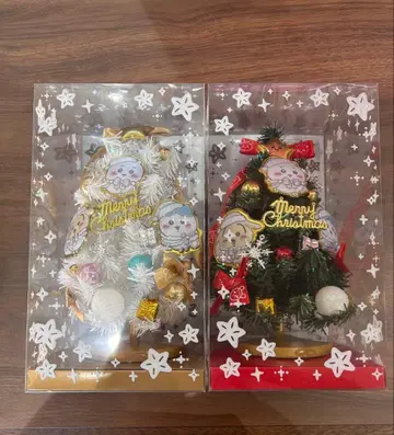 치이카와 크리스마스 트리 화이트 (흰색) 그린 (녹색) 하치와레 토끼