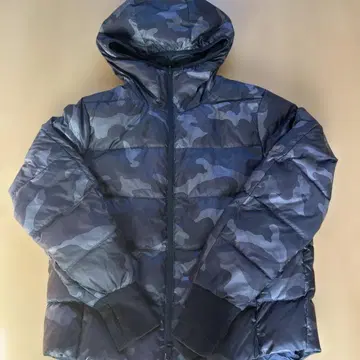 글로벌 워크 카모플라쥬 블랙 리버서블 다운 자켓 S