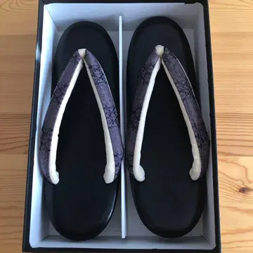 미사용 새상품! 보라색 계열 격자 무늬 조리 LL 사이즈 박스 포함