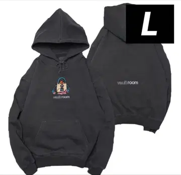 VAULTROOM LOGO HOODIE CHARCOAL SIZE L