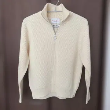 [ 새상품급 ] 반손 에미레이유 손가락 구멍 하프 지퍼 스웨터