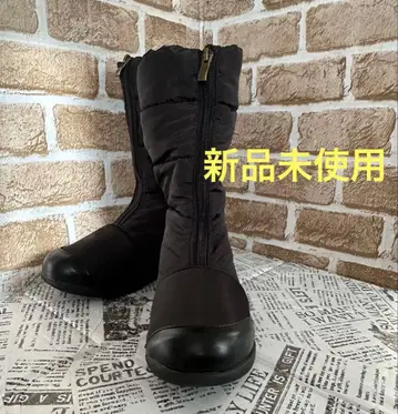 산책 미인 발끝까지 보아 안감 4E 발수 부츠 블랙