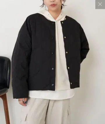 Jena 에스파스멜베이유 퀼팅 다운 자켓 다운 페더 블랙