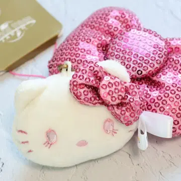 [초레어] USJ 한정판 키티 스팽글 리본 키링 마스코트