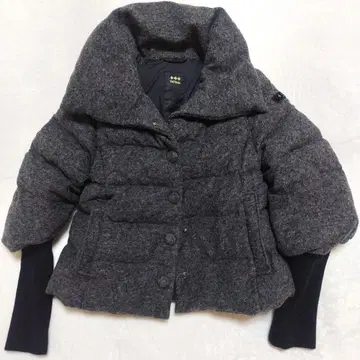 새상품급 TATRAS 그레이 숏 기장 다운 자켓 브랜드 아우터