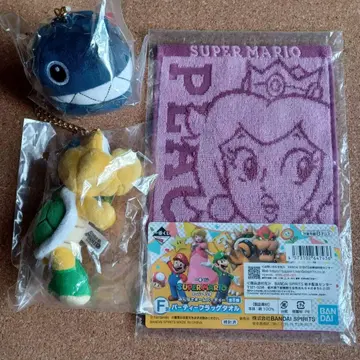 슈퍼 마리오 완완 마스코트 키홀더 노코노코 삼영무역 피치 공주 타월