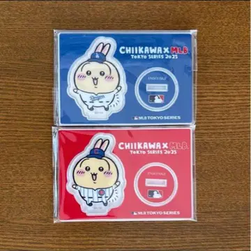 치이카와 MLB TOKYO SERIES 아크릴 스탠드 토끼 2종 세트