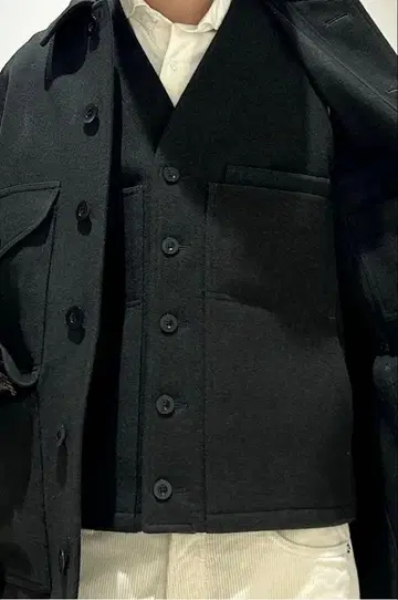 [ 새상품급 ] SHIPS 울/캐시미어 오버 베스트