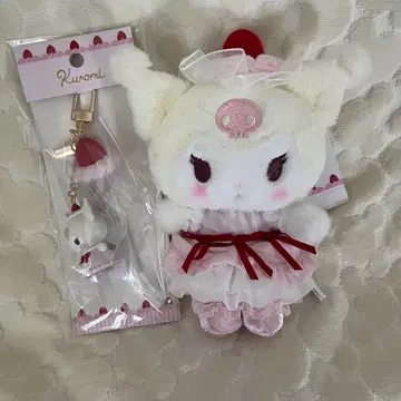 딸기 휘핑 마스코트 백참 키링 쿠로미