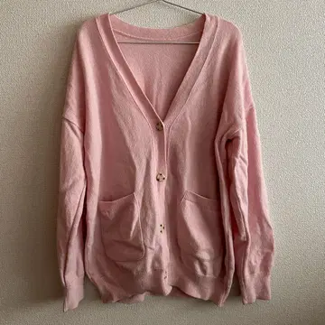 [ gypsophila ] 울 가디건 핑크