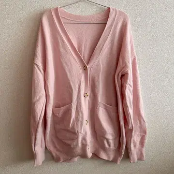 [ gypsophila ] 울 가디건 핑크