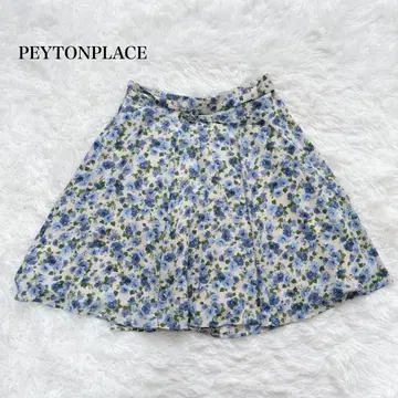 페이튼 플레이스 꽃무늬 플레어 스커트 A라인 일본제 페미닌 플라워