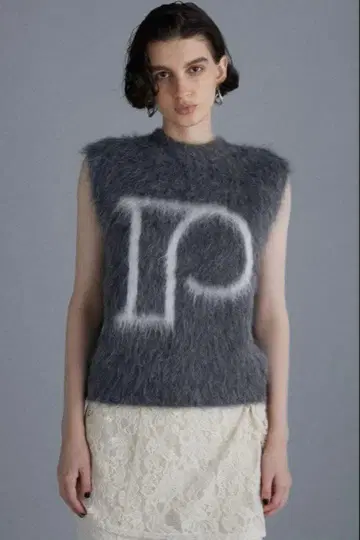 PRANKPROJECT 로고 자카드 니트 니트 베스트