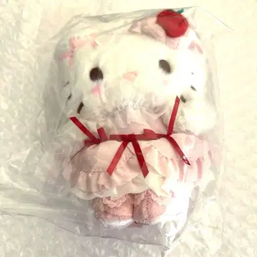 키티 딸기 휘핑 케이크 마스코트