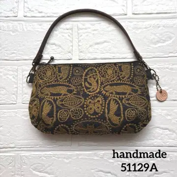 51129A 핸드메이드 미나 페르호넨 손잡이 부착 파우치