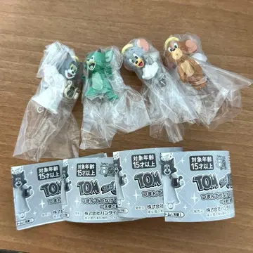톰과 제리 집게로 연결하는 마스코트 2종 4개