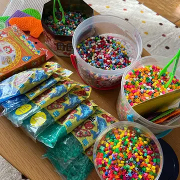 [ 묶음 ] 펄러비즈 세트 부품 일괄 묶음 세트