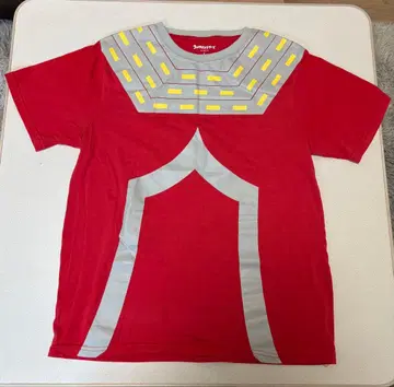 울트라맨 세븐 T셔츠 L 사이즈 레드/그레이