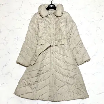 로라 애슐리 충전솜 코트 A 라인 골드 베이지 9호