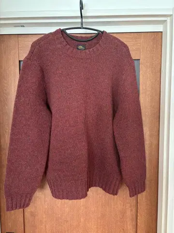 L.L.Bean 버건디 크루넥 스웨터