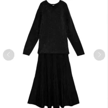 미라 오웬 라메 니트 셋업 블랙 사이즈 S