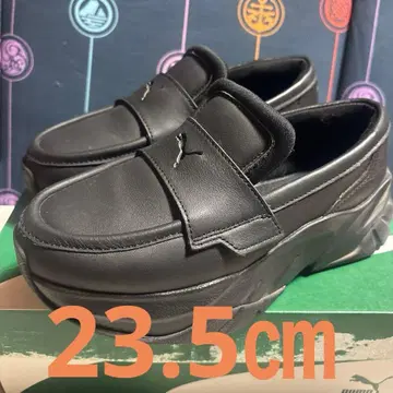 23.5cm PUMA 여성용 로퍼 스니커즈 블랙