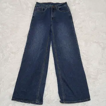 DaZY 데이지 데님 팬츠 L 바지 하의 통넓은 허리밴딩