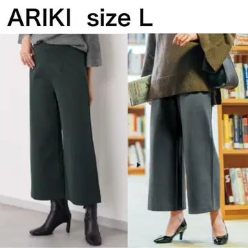 ARIKI [고급감] MIYABI 웜 와이드 팬츠 L 사이즈