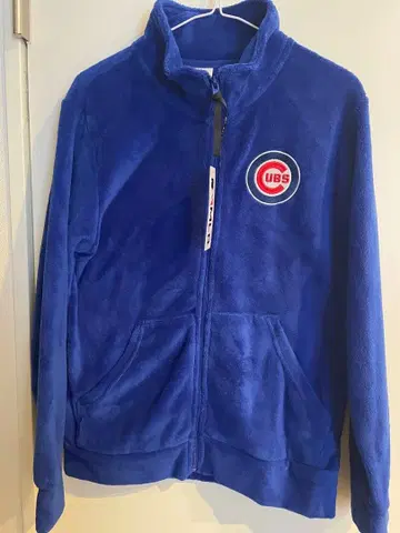 미사용 새상품 MLB 시카고 컵스 풀 집업 플리스 자켓 자수