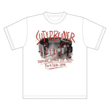 SUPER BEAVER 회원 총회 사진 T셔츠 화이트 M