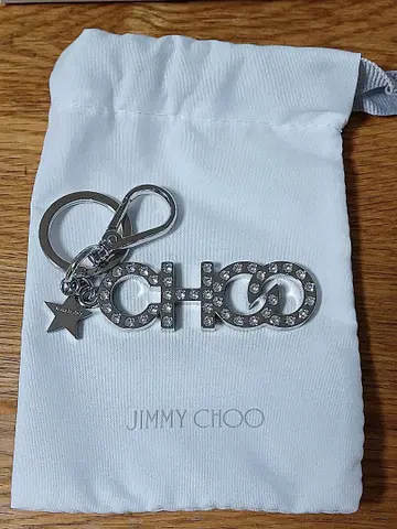 [ 미사용 새상품 ] 지미추 JIMMY CHOO 로고 참 키링