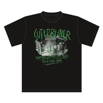 SUPER BEAVER 회원 총회 사진 T셔츠 블랙 M