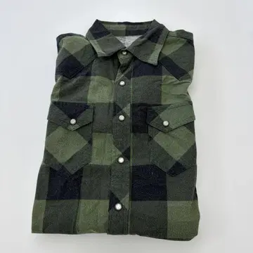 TMT 플란넬 셔츠 자수 로고