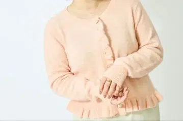 꼬마 프릴 가디건 LS 핑크