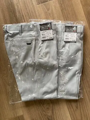 새상품 워크 팬츠 85 사이즈 2장 세트 스트레치 슬랙스