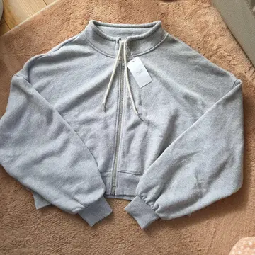 로리즈팜 하이넥 ZIP 우라케 LS 맨투맨 그레이 새상품