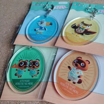 모여봐요 동물의 숲 아크릴 키링 마메키치 & 밤돌이 조니